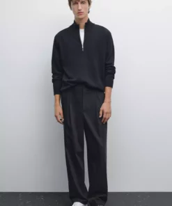 ژاکت با یقه ایستاده و زیپ دار برند Massimo Dutti - 954096948
