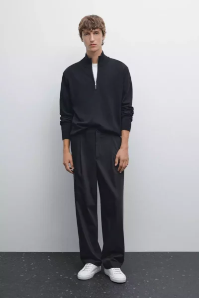 ژاکت با یقه ایستاده و زیپ دار برند Massimo Dutti - 954096948