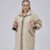 ترنچکت کاپشندار با طرح چهارخانه جزئیاتدار برند KALKANCI - 1030668128