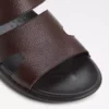 ویندام - دمپایی ساده چرم طبیعی مردانه قهوهای تیره برند Aldo - 922141098