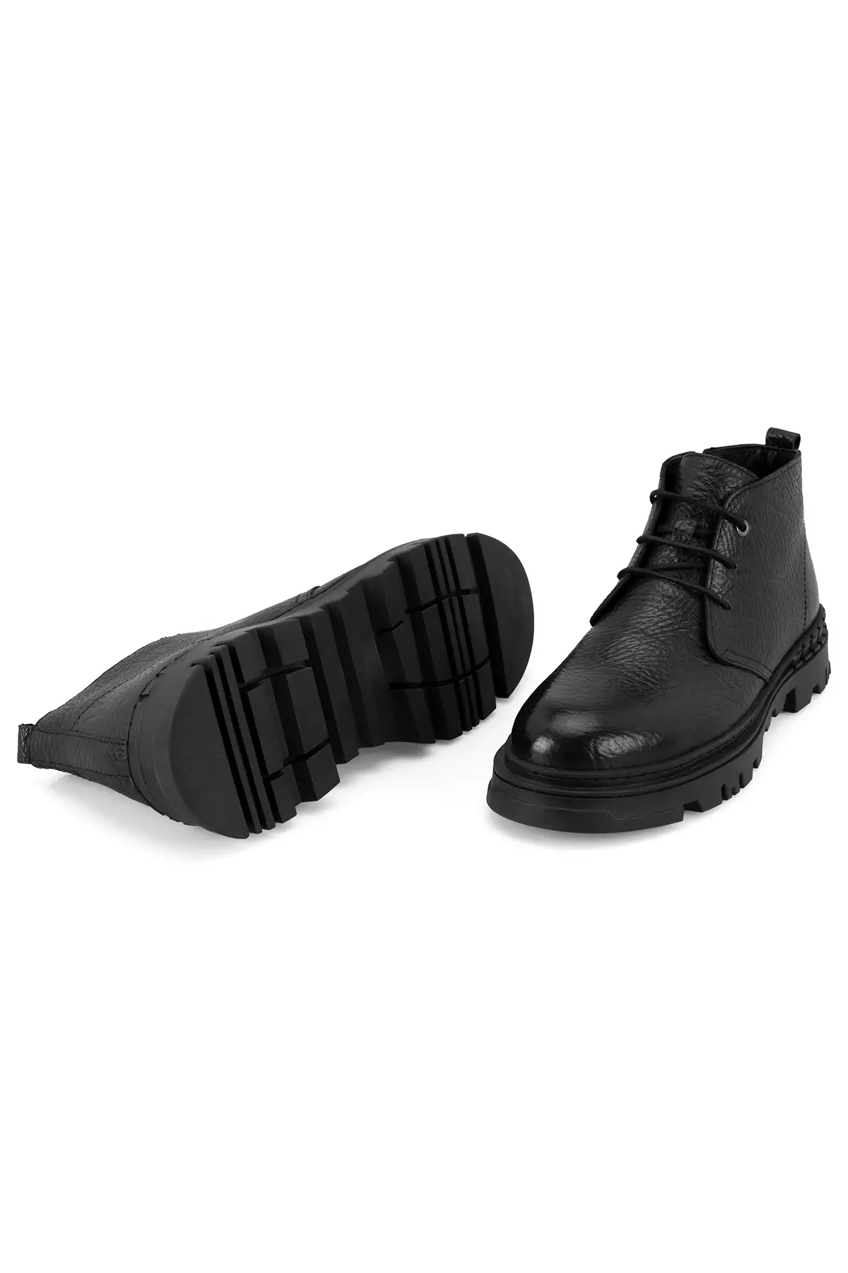 بوت چرم مردانه لیونرا سیاه برند Desa - 863659589