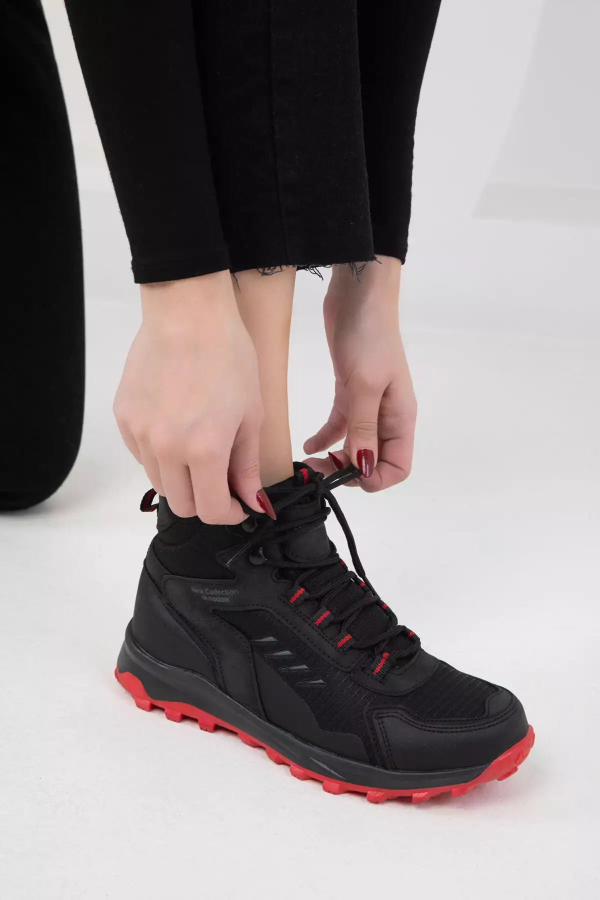 بوت و بوتی unisex مشکی-قرمز 20127 برند SOHO - 888704664