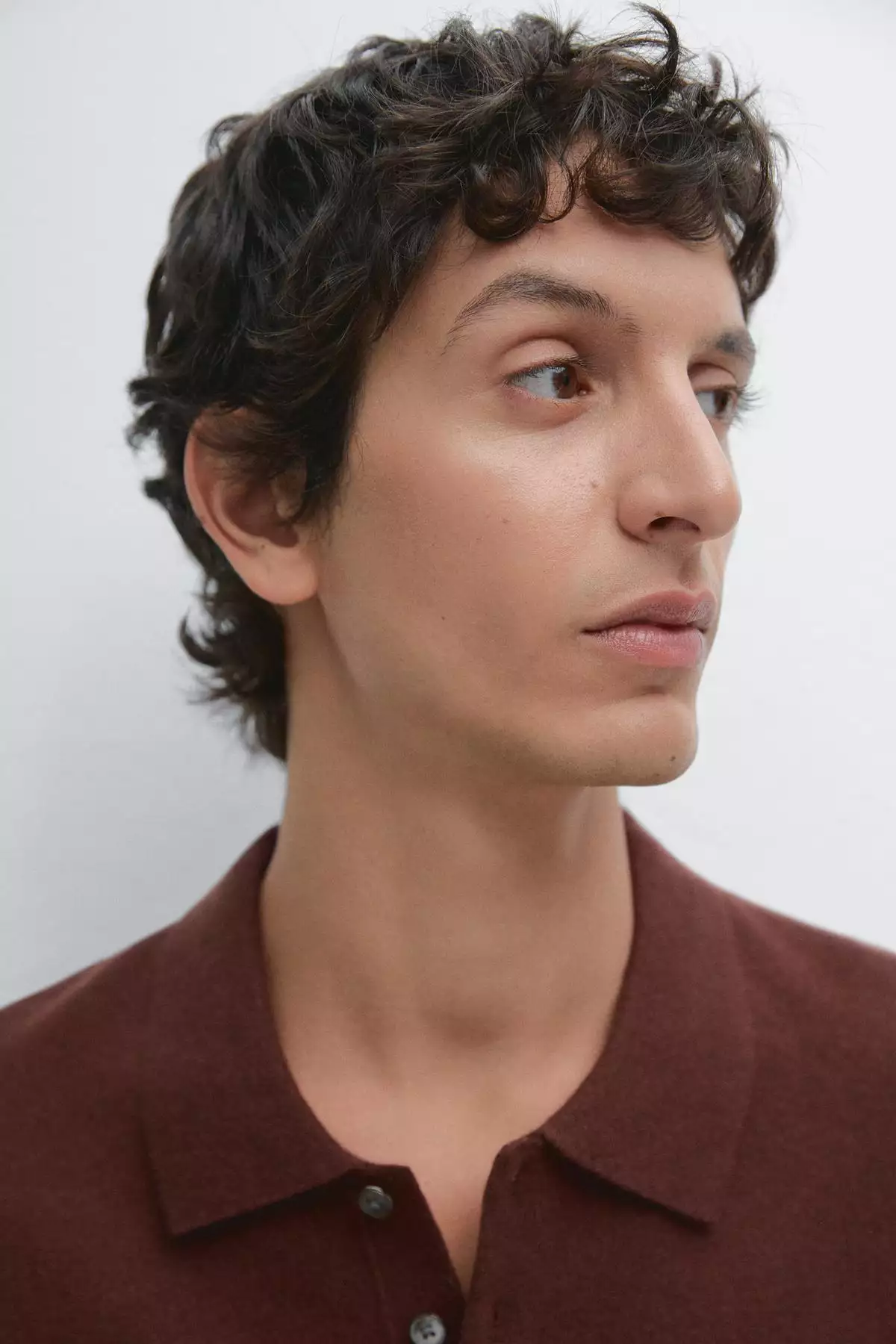 پلیور یقهگرد پشمی ترکیبی برند Massimo Dutti - 985437194
