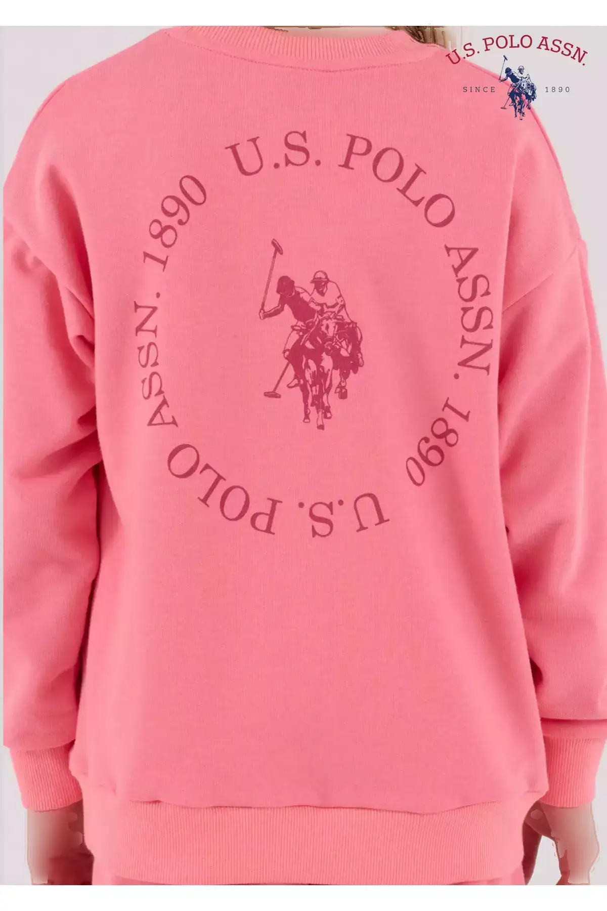 ست لباس ورزشی دخترانه با پارچه پنبهای و دارای مجوز برند U.S. Polo Assn. - 1025437022