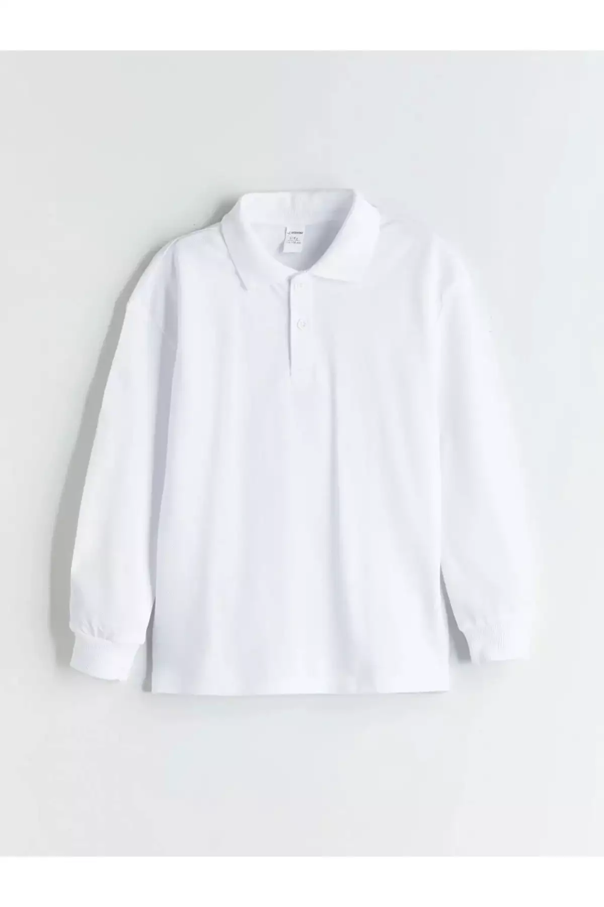 تیشرت ساده یقه پلیس سفید بچهگانه -برای خودت- برند LC Waikiki - 980899147