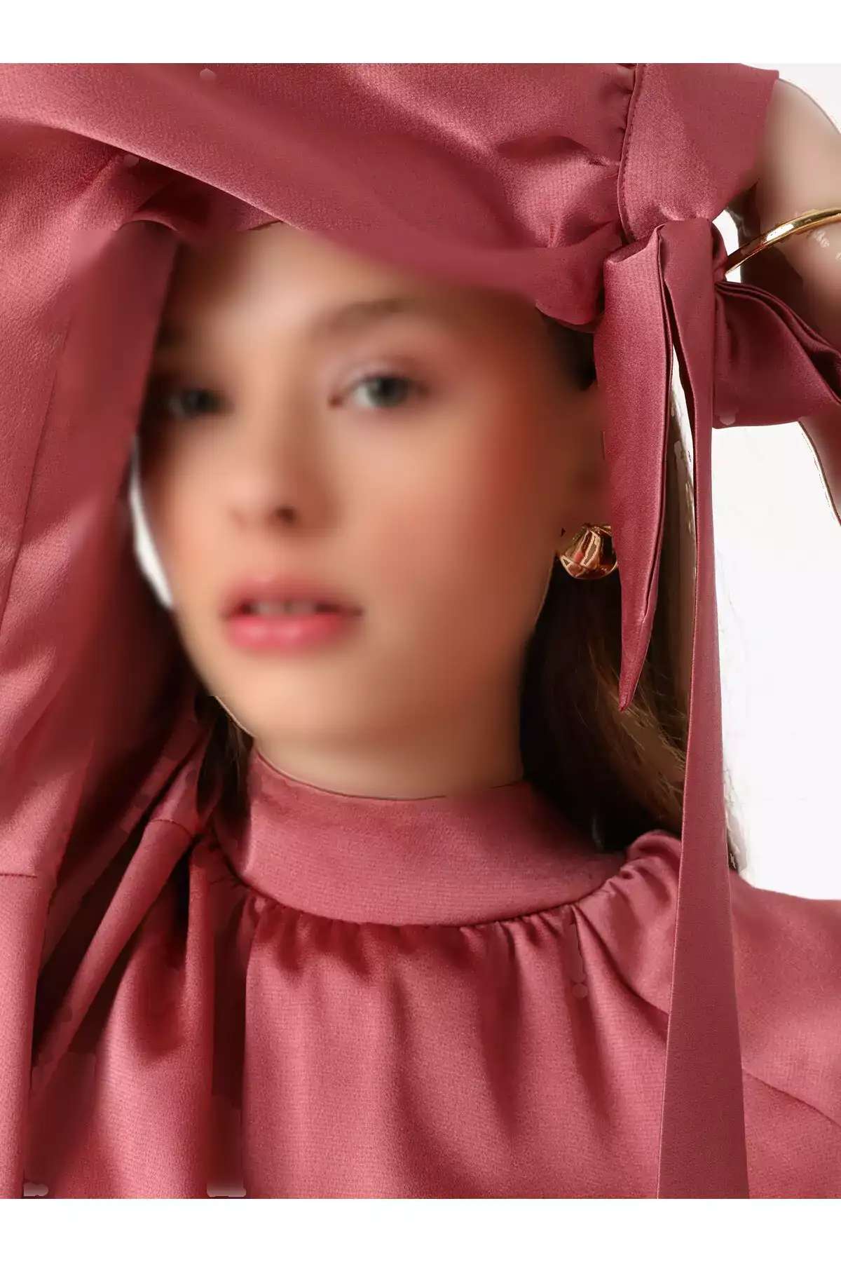 تیشرت و شلوار ست با جزئیات ساتن - رنگ سرخابی تیره - برند رفقا برند Refka - 920558246