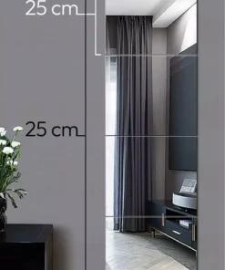 ست آینه دیواری ۴ تکه مربعی - ۲۵x۲۵ سانتیمتر با طراحی مدرن و شیک برند EFİRAZ - 869844374
