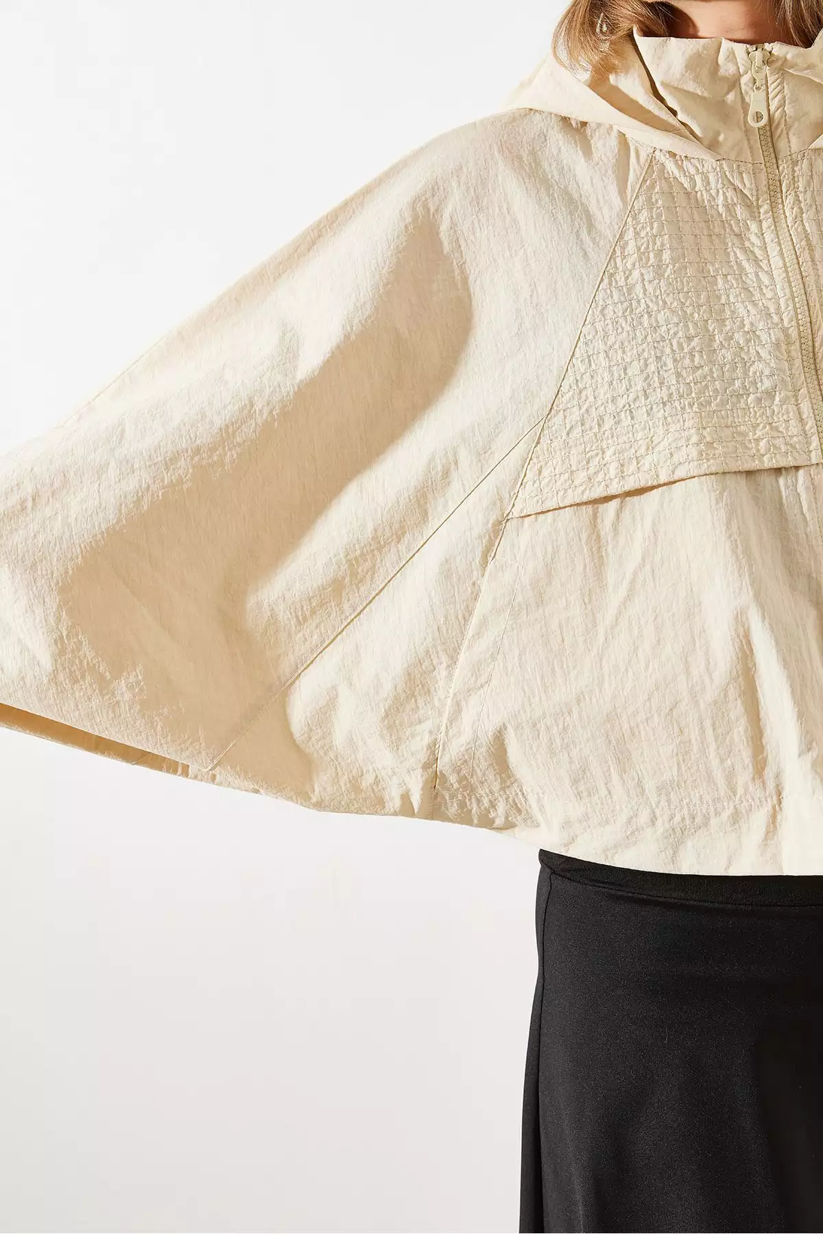 بارانی کلاهدار زنانه با پشت بسته MBMS001 60501001 برند Bianco Lucci - 859647819