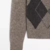 ژاکت بافتنی طرح الماس ۱۰۰% پشم برند Massimo Dutti - 995478269