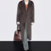 کاپشن پشمی بلند ترکیبی دو طرفه برند Massimo Dutti - 978171582