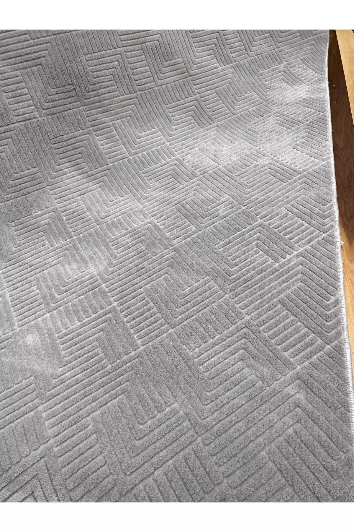 قالیچه راهرو خاکستری با زیرهی ضد لغزش برای اتاق، سالن، راهرو و آشپزخانه برند Merinos - 973164725