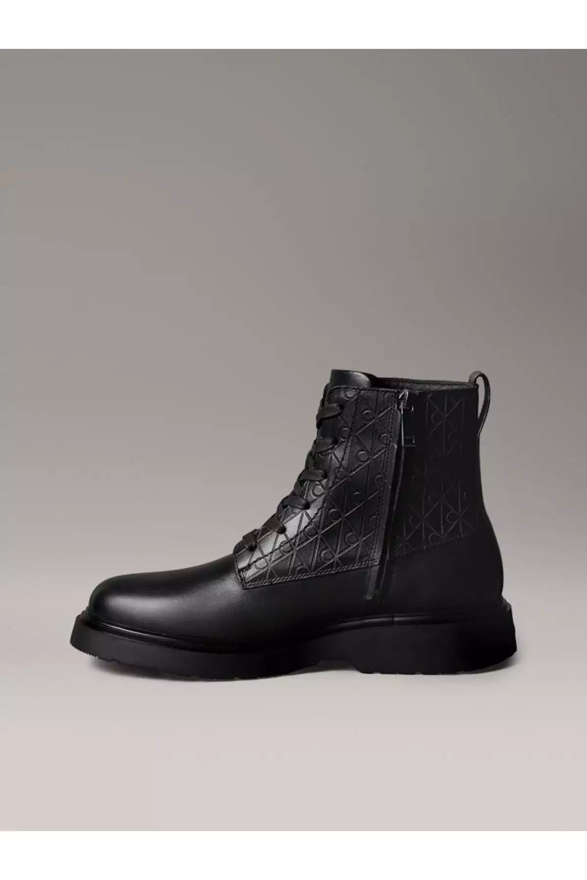 چکمه نظامی با بند و زیپ AOP برند Calvin Klein - 1019191338