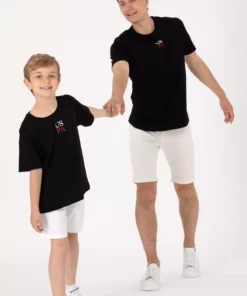 تیشرت سایز بزرگ یقه گرد مشکی مخصوص پسرانه 50306498-VR046 برند U.S. Polo Assn. - 832952236