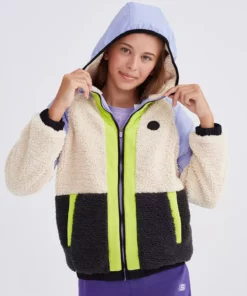 کاپشن لایهنشده فلیس دارای زیپ کامل برای دختران بزرگ به رنگ بنفش مدل SK232176-505 برند Skechers - 762232809