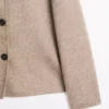 کوتاه پالتوی پشمی دکمهدار برند Massimo Dutti - 944522213
