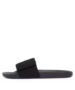 دمپایی مشکی مردانه با زیره صاف و قفل چسبی HM0HM01749-BEH برند Calvin Klein - 941196416