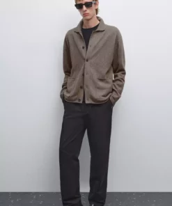 ژاکت پشمی نخی برند Massimo Dutti - 977920126