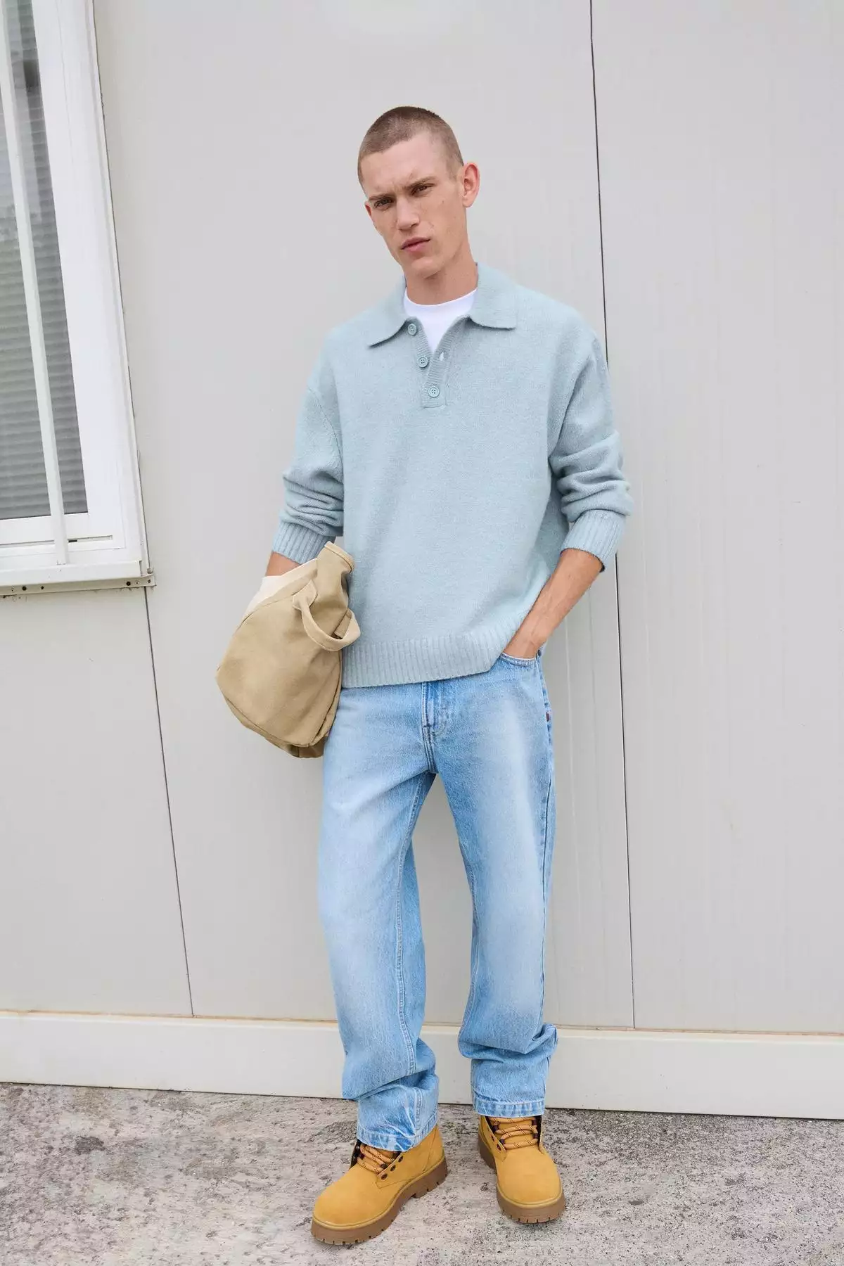 پولوشرت یقهدار برند Bershka - 977626699