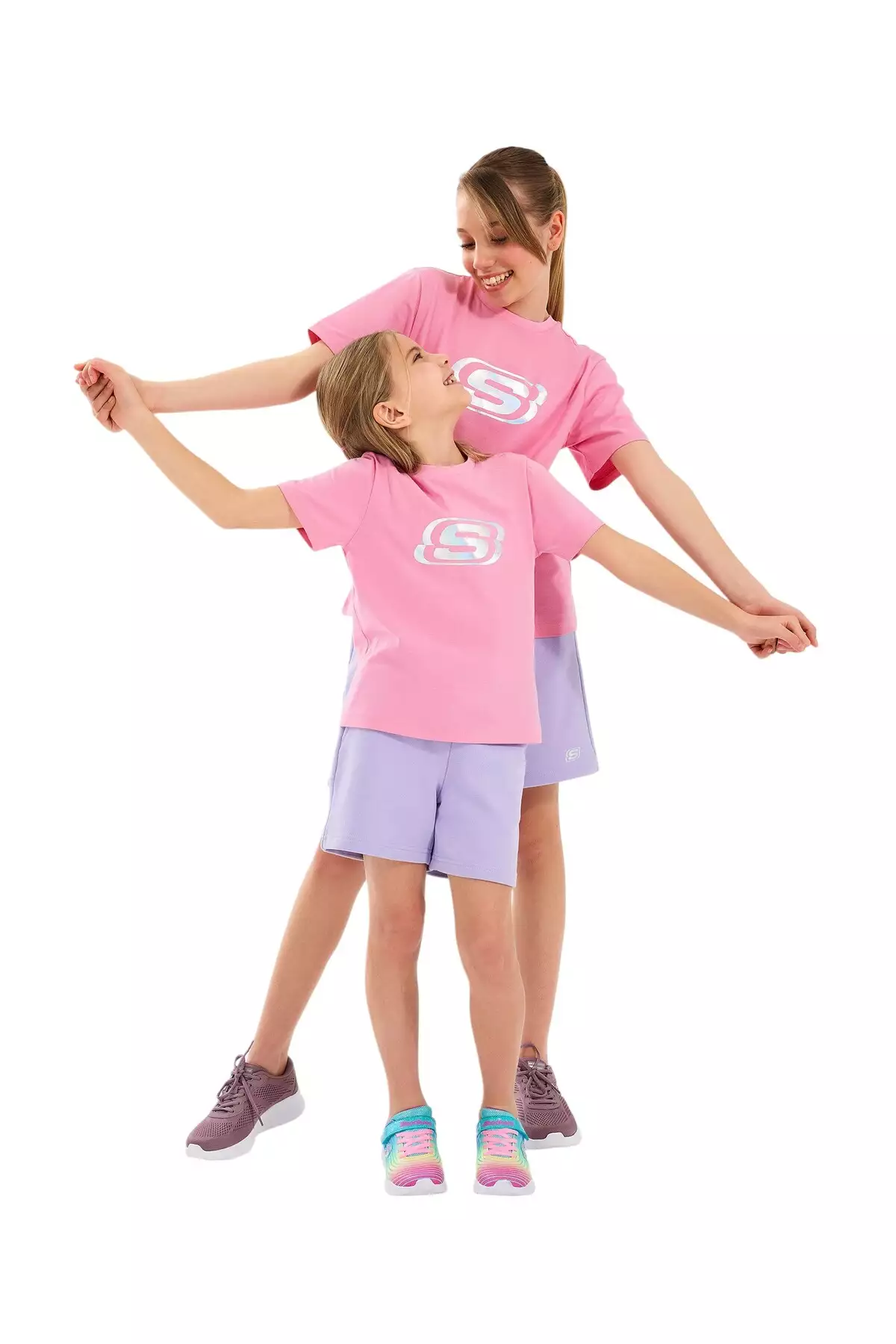 تیشرت اساسی بزرگ دخترانه، رنگ صورتی، کد SK232139-610 برند Skechers - 936514157