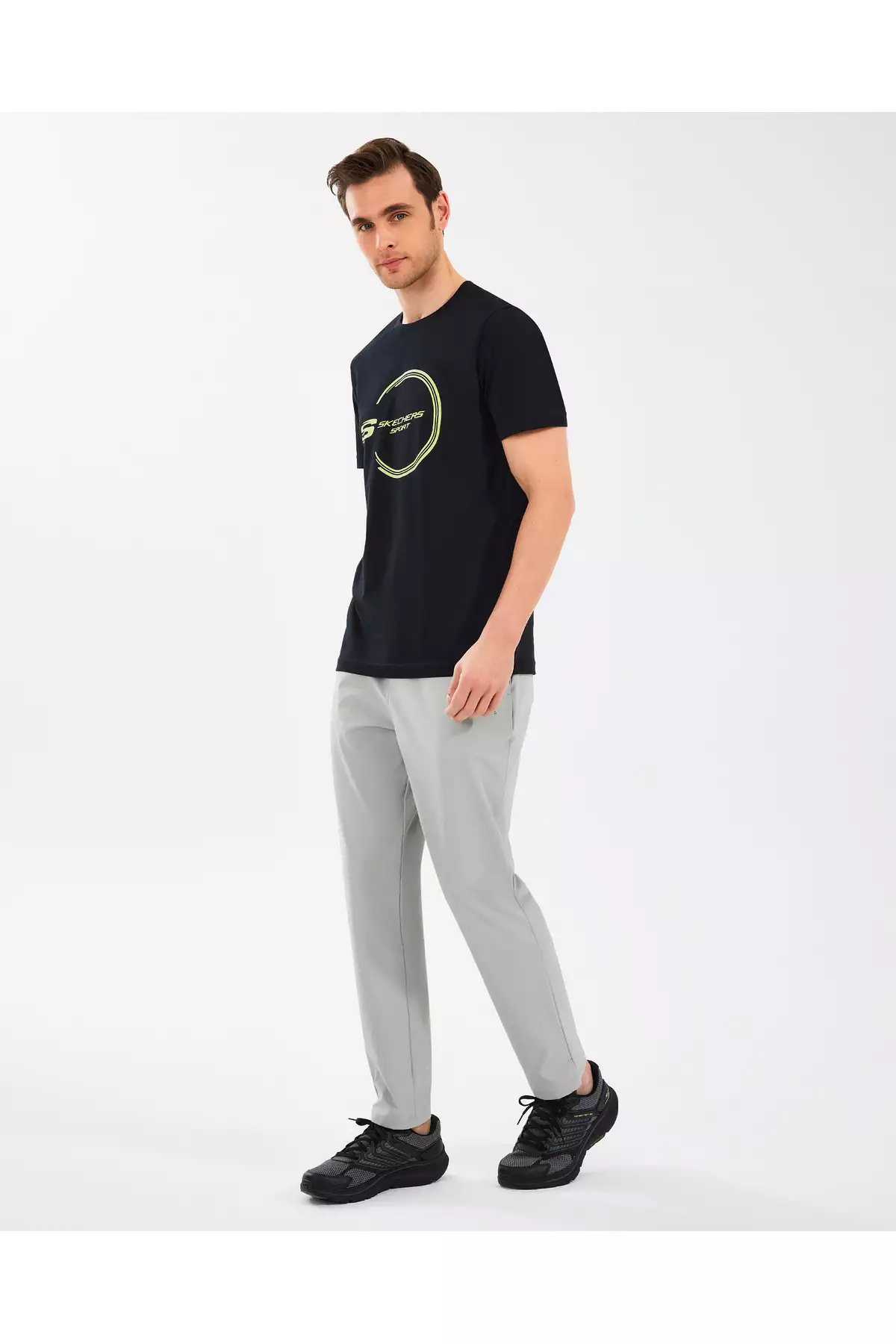 شلوار میکرو اسلیم مردانه خاکستری برند Skechers - 921298738