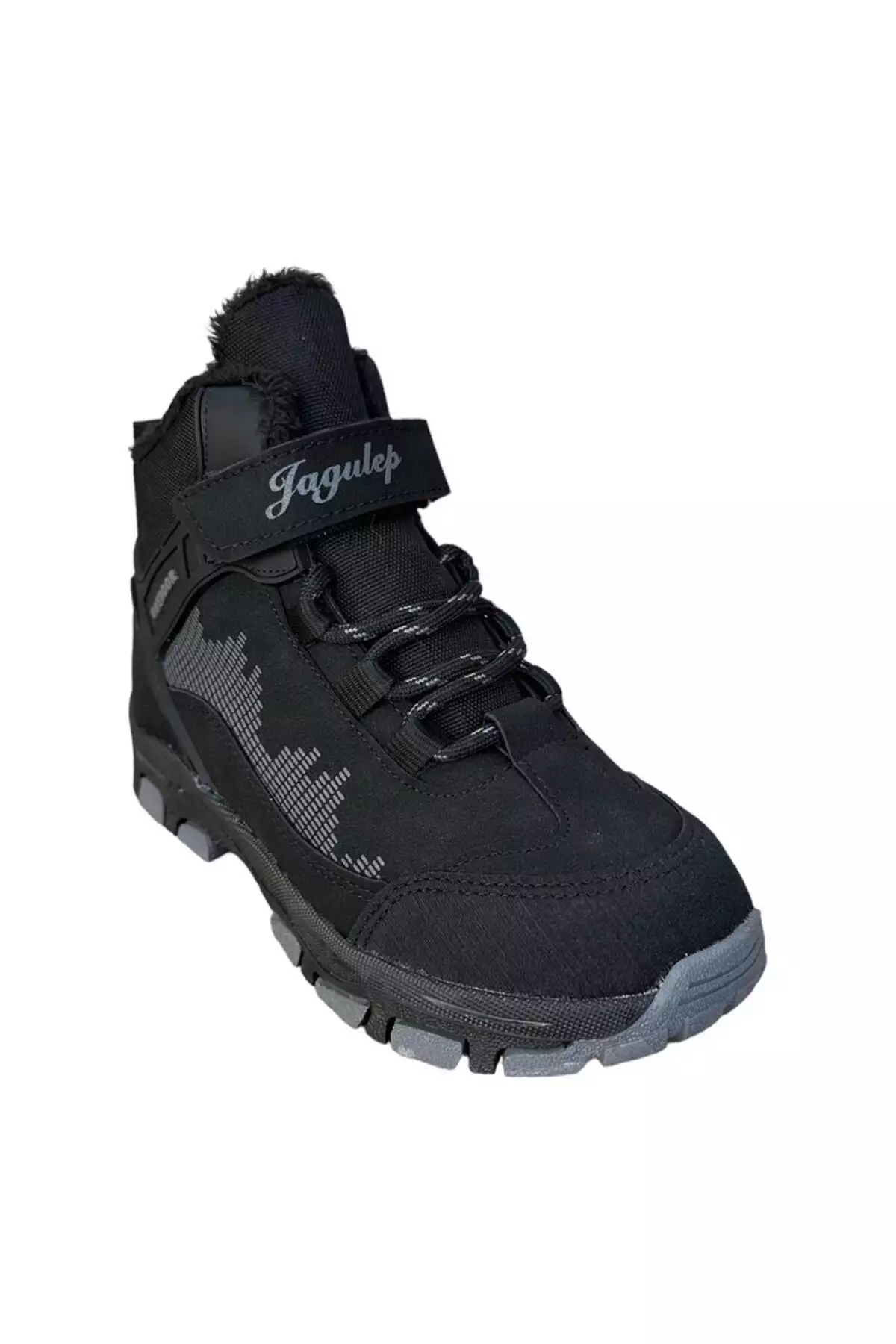 چکمه کودک ضد آب و داخلی پشمی (حجم ۳۱-۳۵) مشکی - خاکستری تیره برند Liger - 767052684