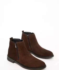 چکمه و بوت مردانه چرم سوئدی قهوهای ۲۰۹۶۹ برند SOHO - 989570895