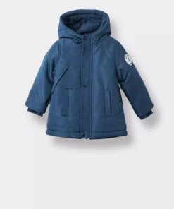 کاپشن بچهگانه پسرانه ضد آب با کلاهی فریمی و زیپدار مدل E9801A525WN برند Defacto - 990798150