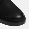 کفش روزمره چرم نبوک مشکی مردانه با بند برند Desa - 980413034