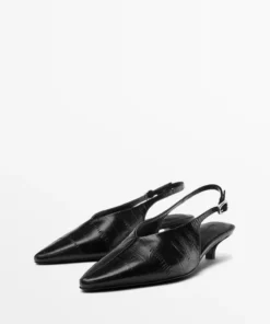 کفش پاشنهدار با پشت باز برند Massimo Dutti - 959428732