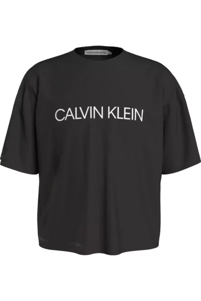 تی‌شرت زنانه سیاه لوگوی مؤسسه B برند Calvin Klein - 975995586