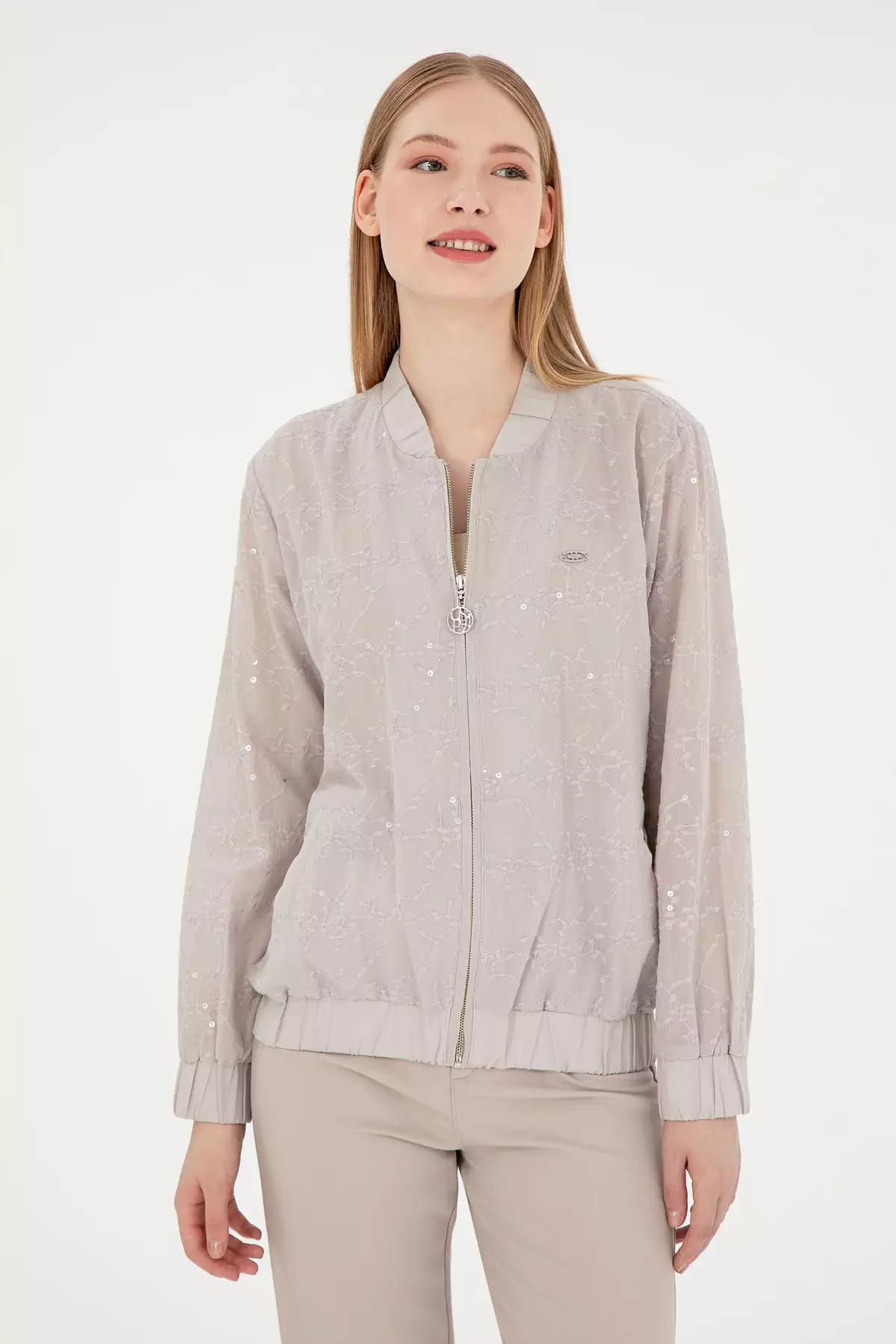 بلوز زنانه آستین بلند سنگی 50289819-VR049 برند U.S. Polo Assn. - 891741996