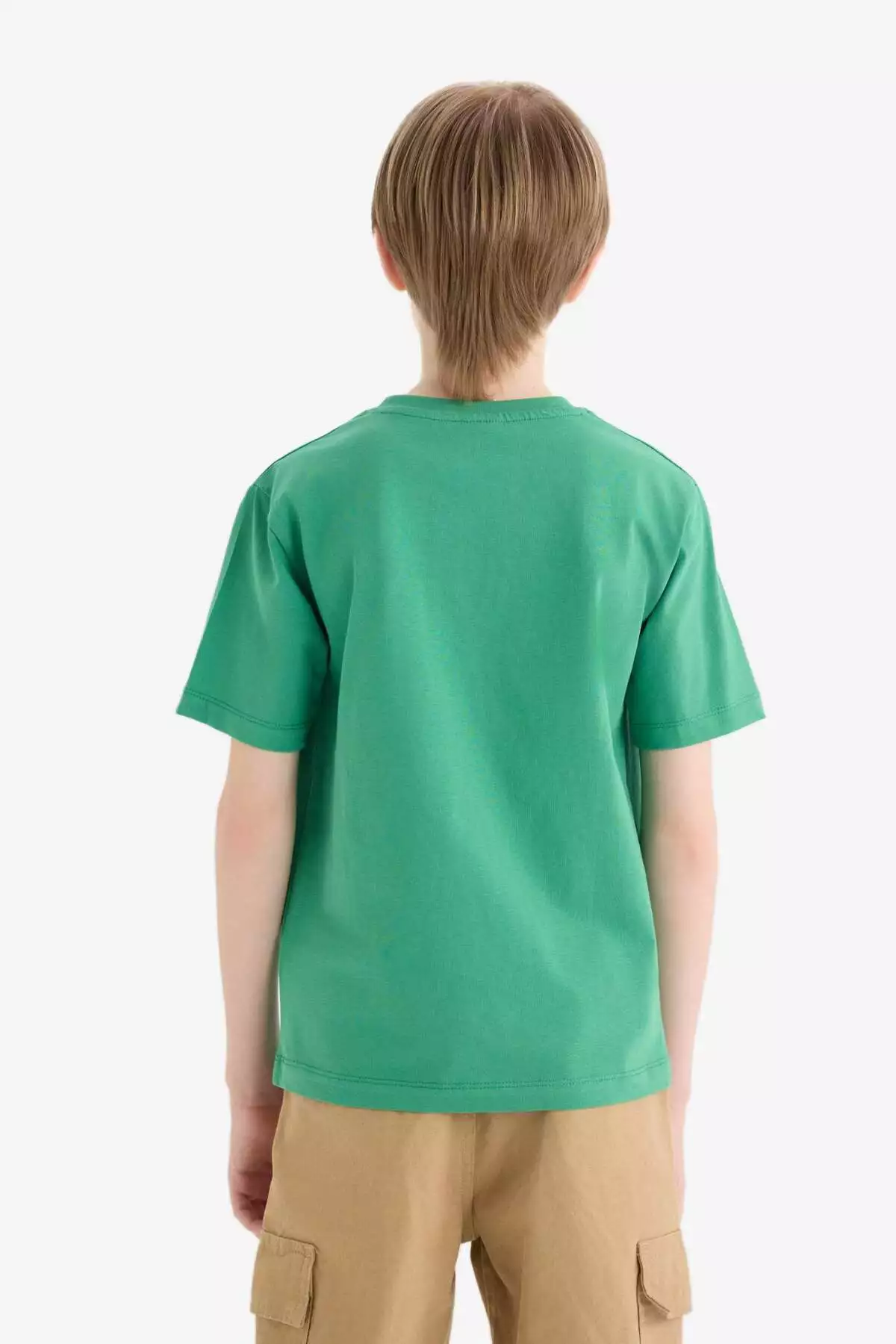 تیشرت کوتاه آستین پسرانه با یقه دوچرخه و طرح چاپی E0176A825HS برند Defacto - 926704268