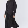 دامن با چینهای بلند برند Massimo Dutti - 984744487
