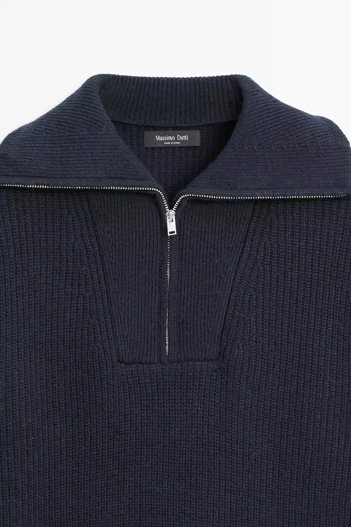 ژاکت با یقه ایستاده زیپ دار برند Massimo Dutti - 1024805795