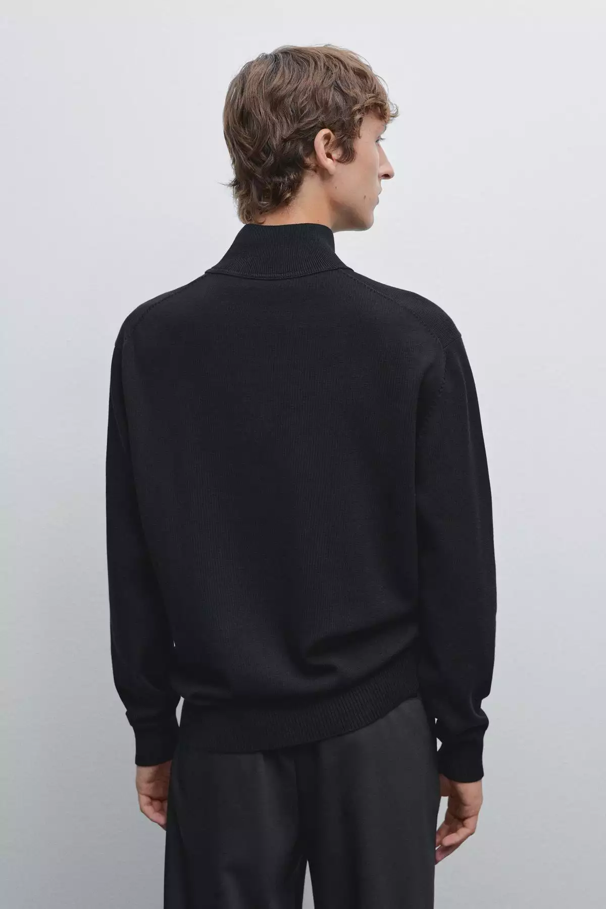 کاپشن با گردن ایستاده زیپدار برند Massimo Dutti - 954096723
