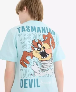 تیشرت کوتاه آستین مردانه بچهگانه با طرح لونی تونز، یقه گرد مدل E4826A825SM برند Defacto - 926702227