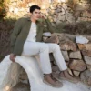 کفش ساقدار ورزشی مردانه چرم ویزون حقیقی برند Greyder - 760174985