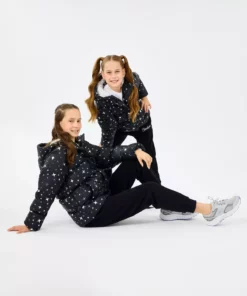 ژاکت پافر بزرگ دخترانه مشکی مدل SK2520052-1602 برند Skechers - 981632011