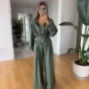 ست مدالی با جزئیات کمربند زنانه برند Marjinal - 991123096