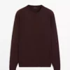 کاپشن گردن بیسیک با ترکیب پشم یونو برند Massimo Dutti - 966067947