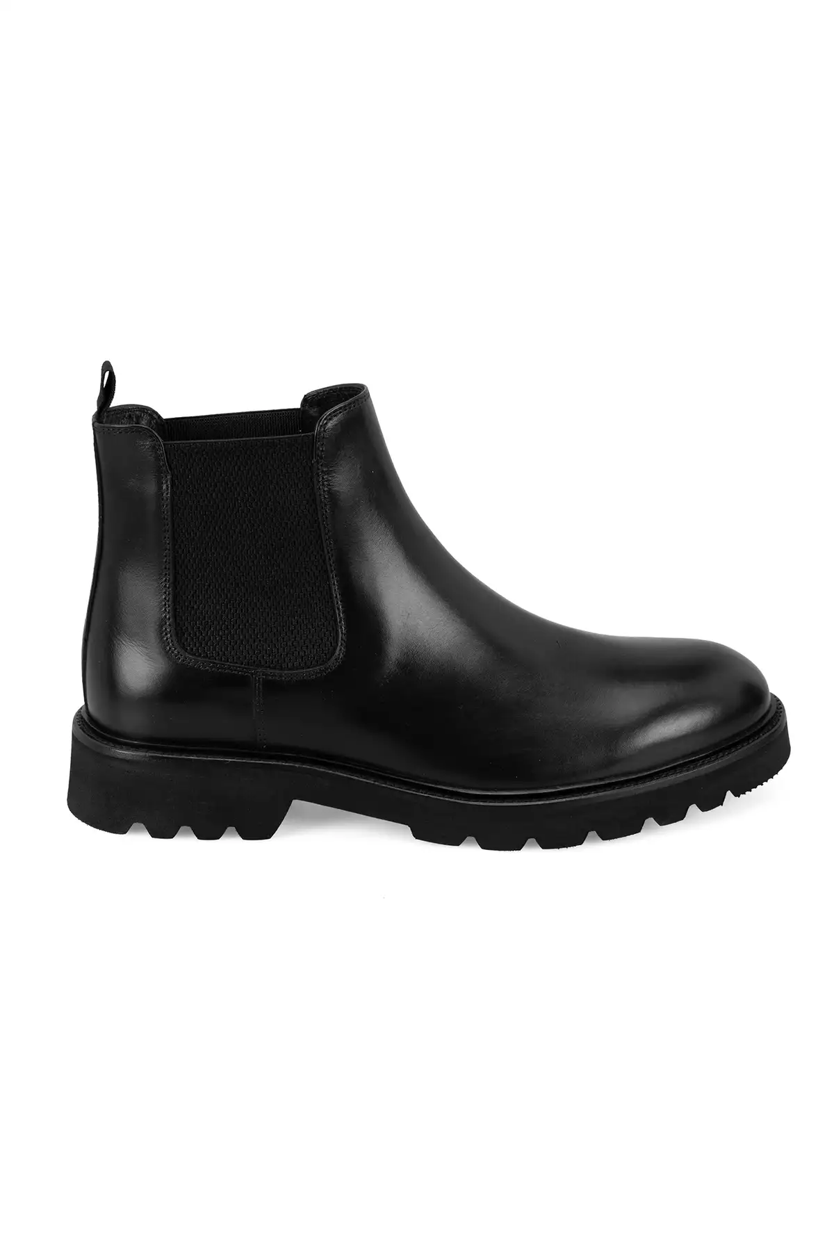 چکمه چرم مردانه مشکی گج با کفی لاستیکی برند Desa - 859185187