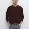 کاپشن گردن بیسیک با ترکیب پشم یونو برند Massimo Dutti - 966067947