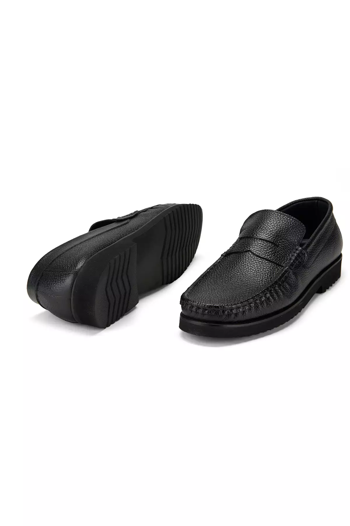 کفش روزمره چرم مردانه رنگ مشکی راحل برند Desa - 878054501