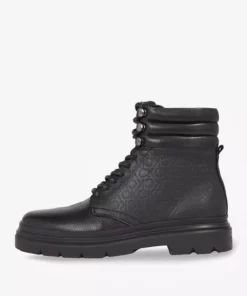چکمه چرمی مردانه مشکی HM0HM01211BEH برند Calvin Klein - 767788606