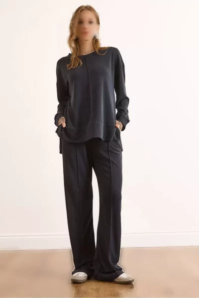 ست بالا و پایین مدل آنترسیت از پارچه مودال با بافت نرم و لطیف TKM-19000437 برند Olalook - 985898491