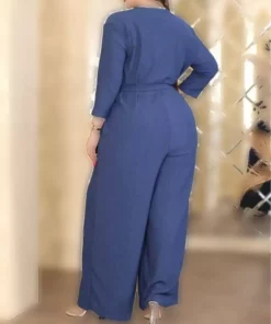 سرهمی یقه کراواتی سایز بزرگ برند MODAEFD - 887123415