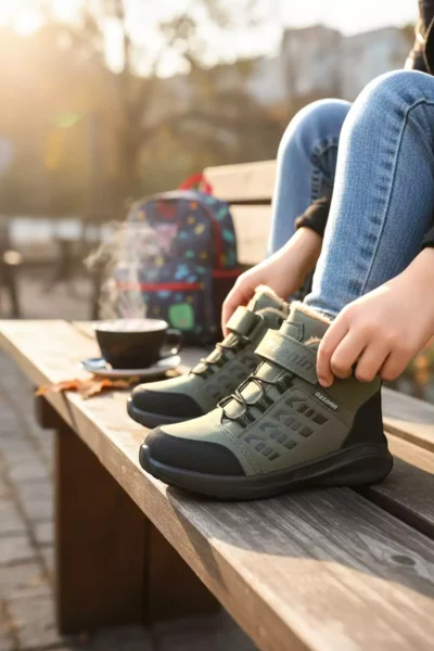 کفش روزمره کودکان از جنس پشمی و مقاوم در برابر سرما برای فصل زمستان برند nazenintasarımlar - 366141709