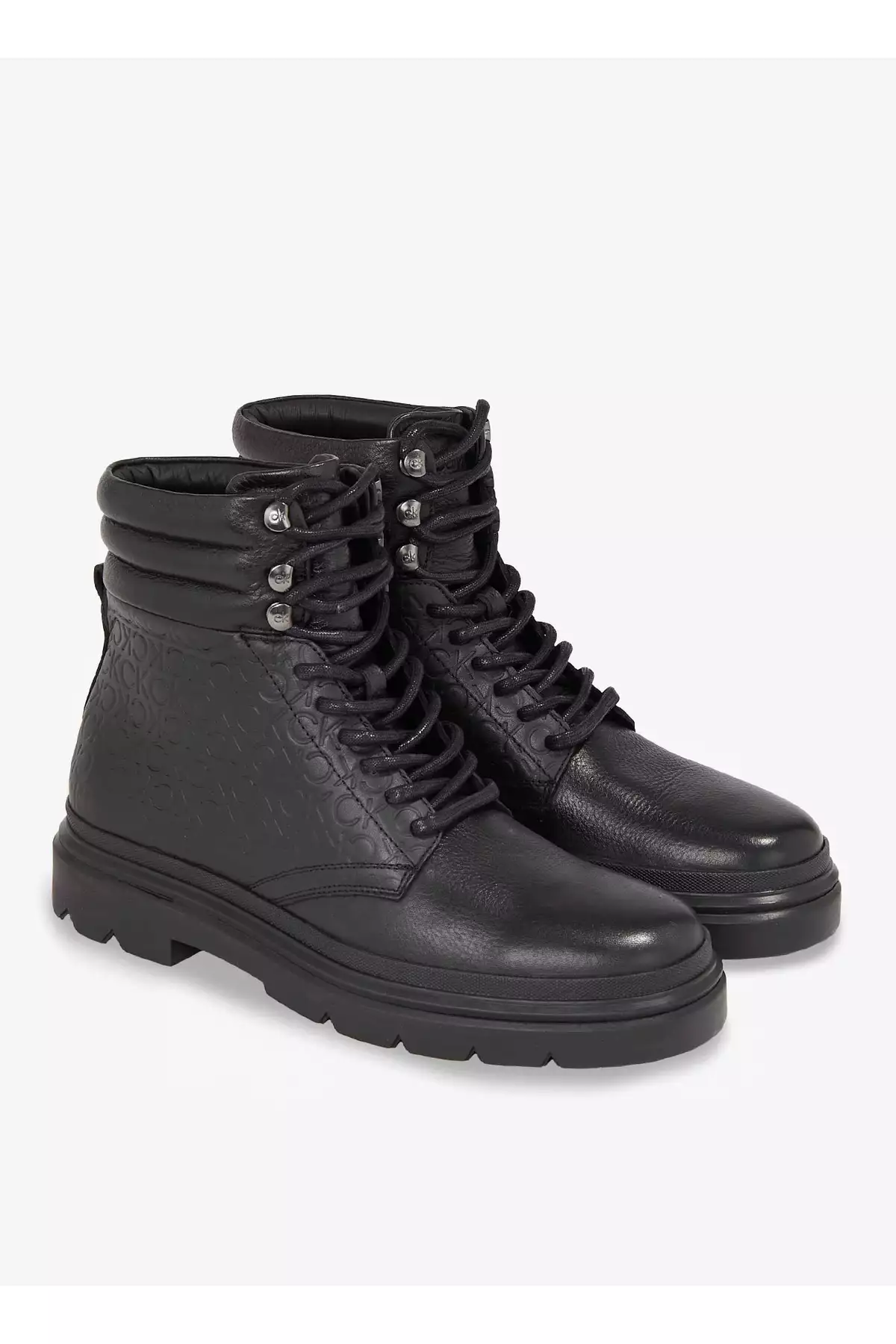 چکمه چرمی مردانه مشکی HM0HM01211BEH برند Calvin Klein - 767788606