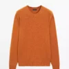 پلیور با یقه گرد از ترکیب پشم یان برند Massimo Dutti - 995471520