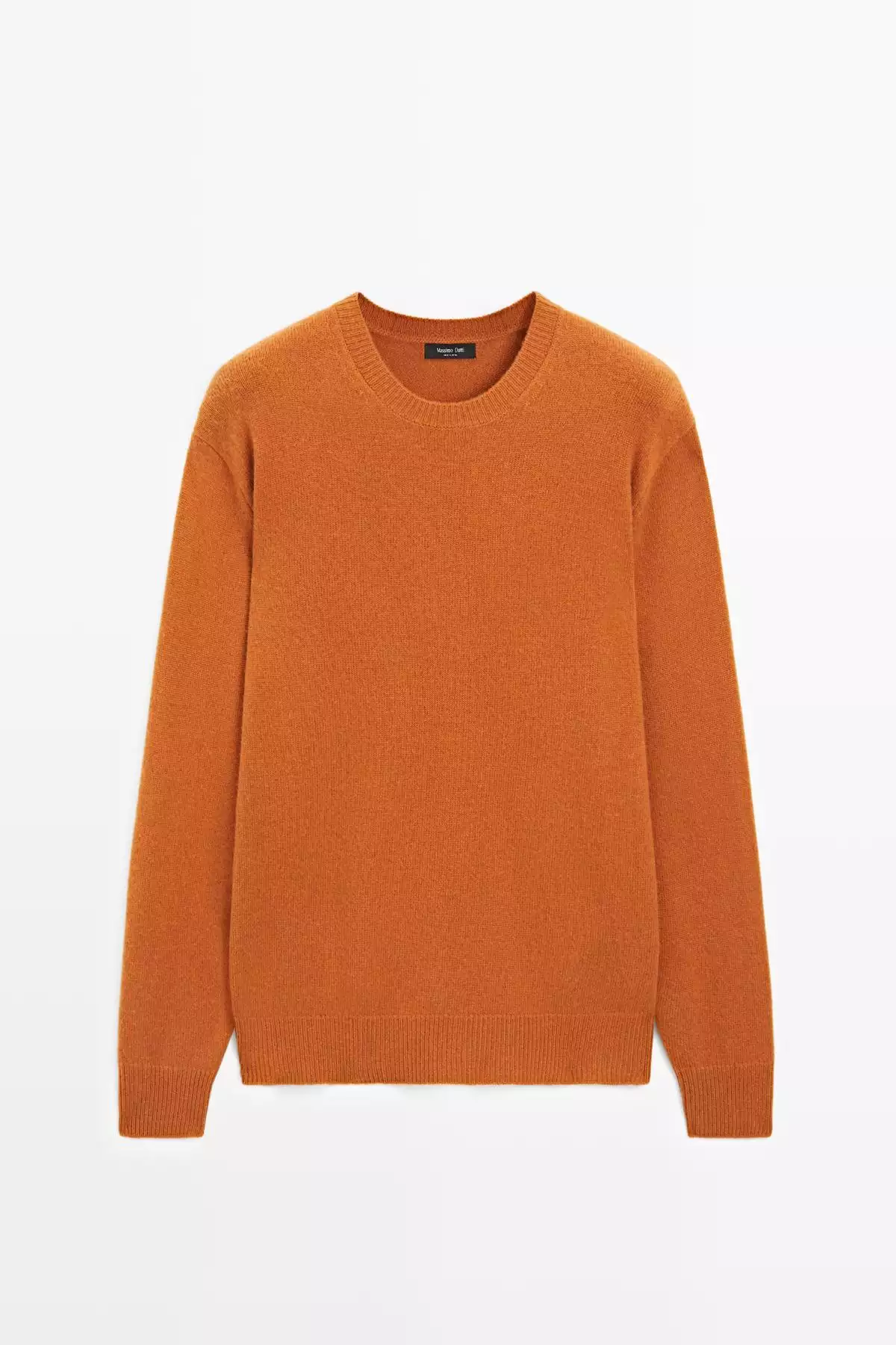پلیور با یقه گرد از ترکیب پشم یان برند Massimo Dutti - 995471520